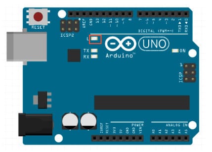 Arduino uno built-in LED